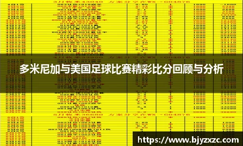 多米尼加与美国足球比赛精彩比分回顾与分析
